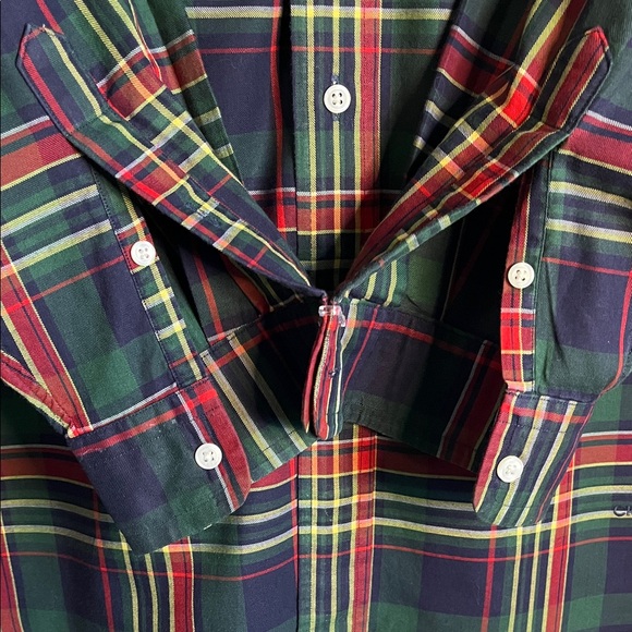 Daniel Cremieux Men's Plaid Shirt - Green and Red - Picture 5 of 7